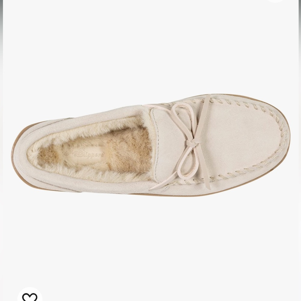 MyPillow MySlippers Moccasins, Size 8 Beach Beige